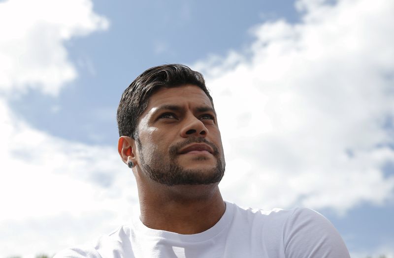 © Reuters. Atacante Hulk no centro de treinamento do Zenit, em São Petersburgo