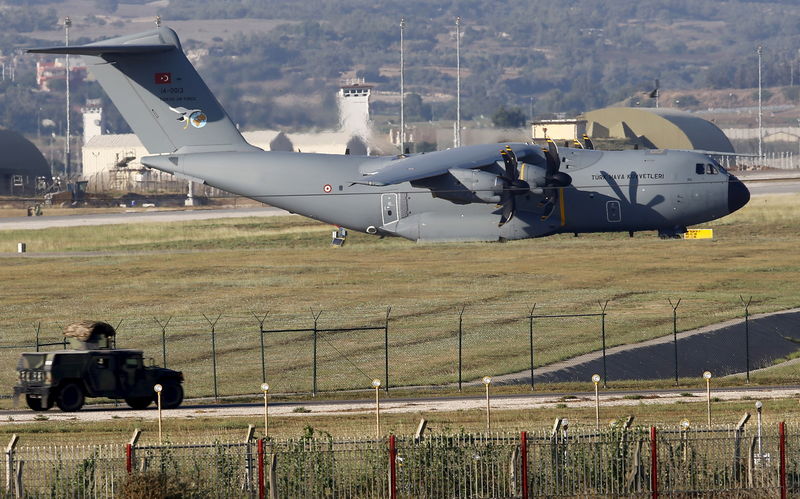 © Reuters. OPÉRATIONS MILITAIRES ET POLICIÈRES TURQUES DANS LE PAYS ET EN SYRIE CONTRE L'ÉTAT ISLAMIQUE