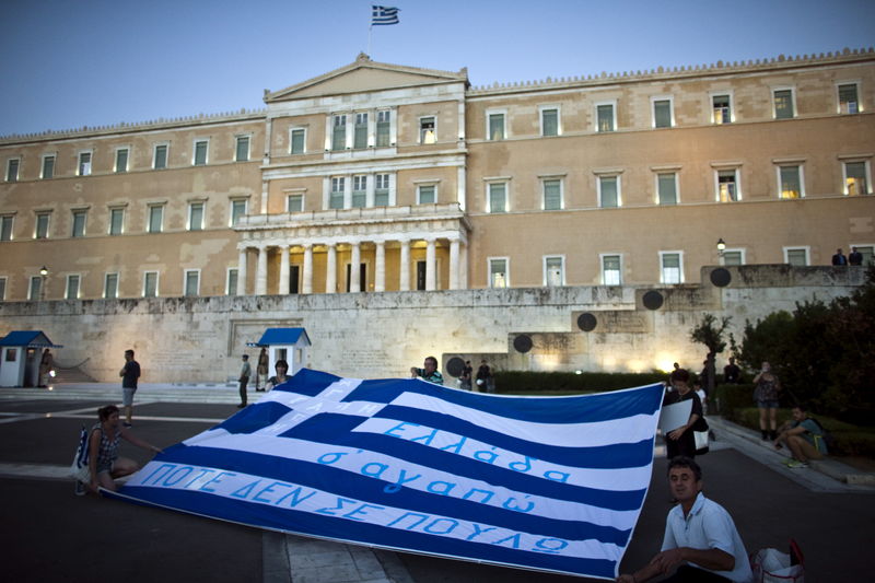 © Reuters. Protesto em Atenas