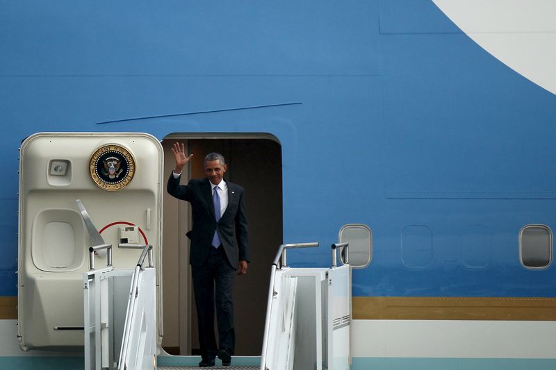 © Reuters. أوباما يدعو الكينيين لترسيخ الديمقراطية ويتمنى لهم النجاح 