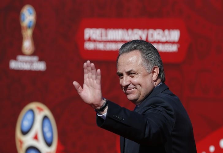 © Reuters. موتكو وزير الرياضة أبرز المرشحين لمنصب رئيس الاتحاد الروسي لكرة القدم