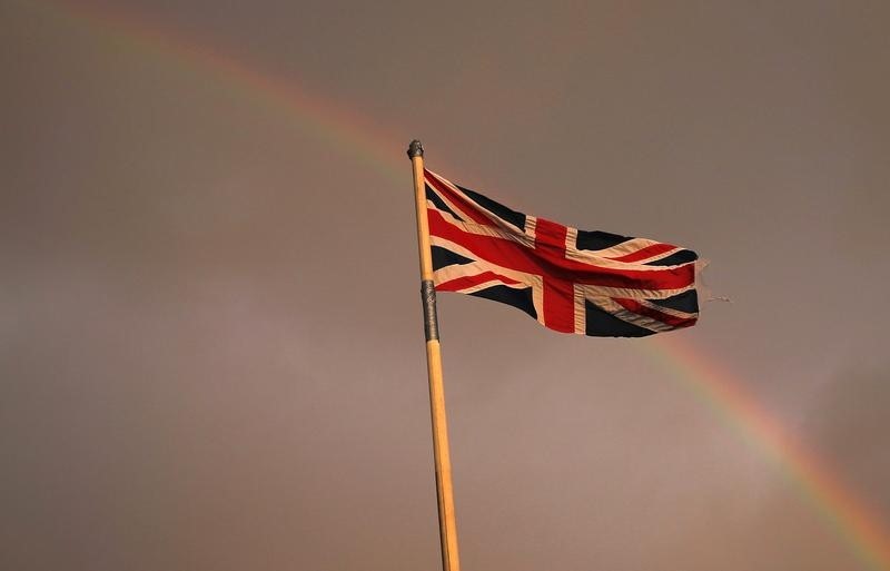 © Reuters. Bandeira da Grã-Bretanha vista na Escócia 