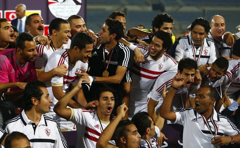 © Reuters. الزمالك بطل الدوري المصري لكرة القدم