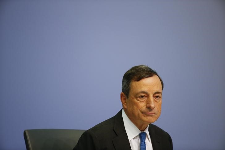 © Reuters. Il presidente della Bce Mario Draghi 