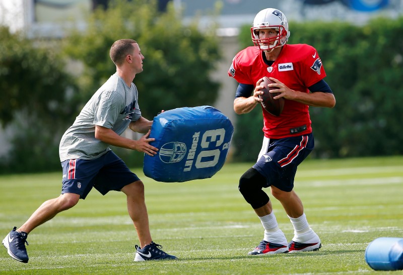 © Reuters. NFL: New England Patriots-Training Camp