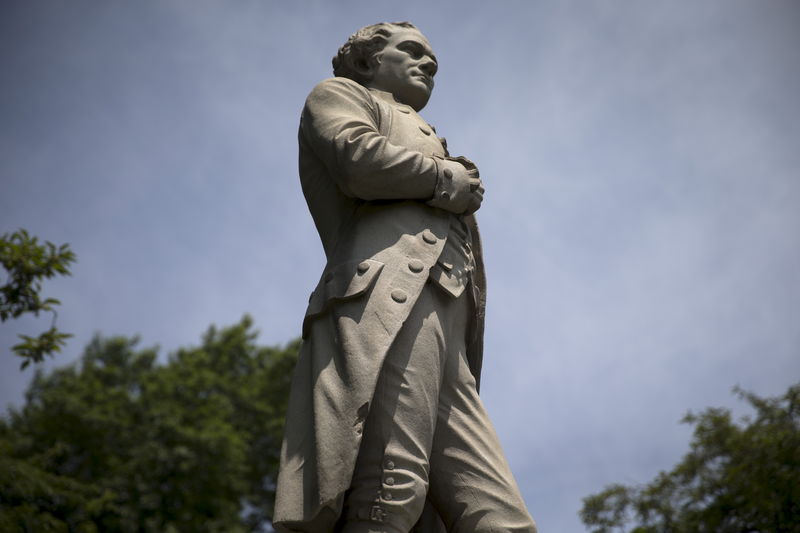 © Reuters. Estátua de Alexander Hamilton no Central Park, em Nova York