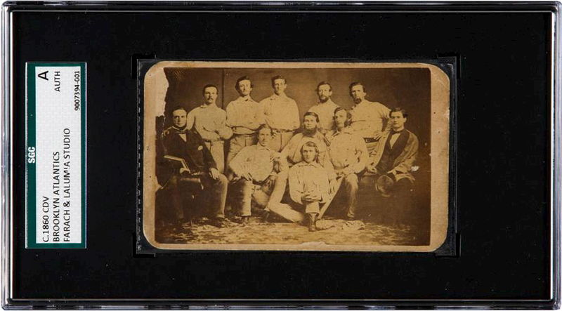 © Reuters. Card de beisebol mostrando jogadores do Brooklyn Atlantics nos anos 1860, em foto de divulgação