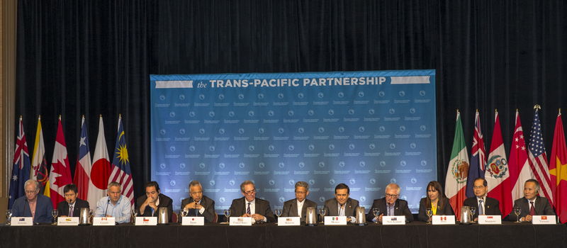 © Reuters.  The twelve Trans-Pacific Partnership (TPP) Ministers  hold a press conference to discuss progress in the negotiations in Lahaina, Maui, Hawaii