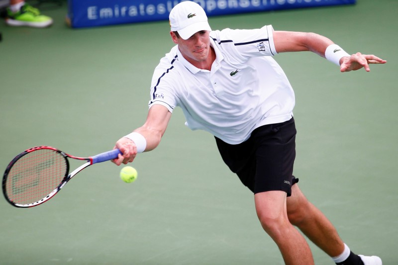 © Reuters. Tennis: BB&T Atlanta Open-Isner vs Berankis