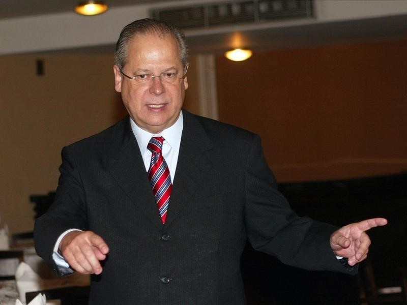 © Reuters. Ex-ministro da Casa Civil José Dirceu durante conferência em Brasília