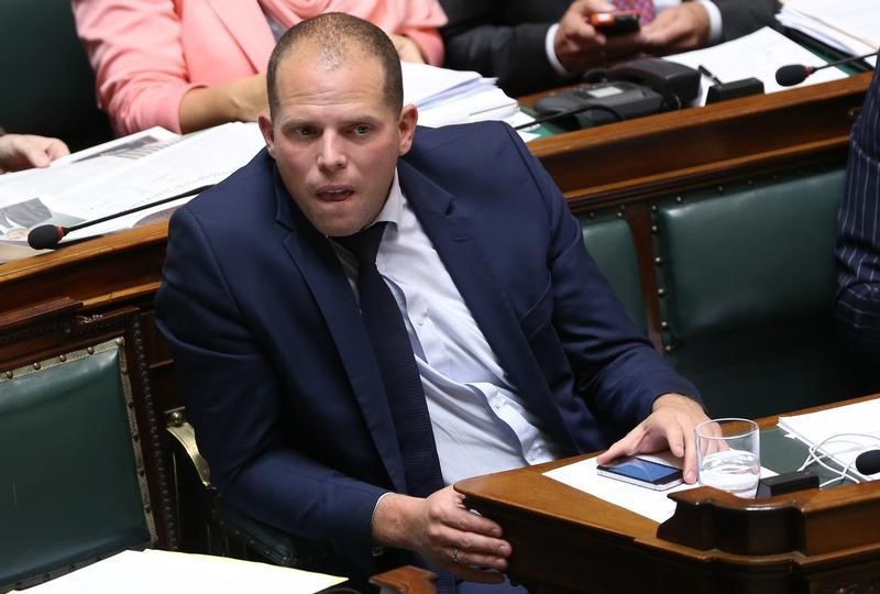 © Reuters. Belgium's Asylum and Migration State Secretary Francken attends a plenary session of the Belgian Parliament in Brussels