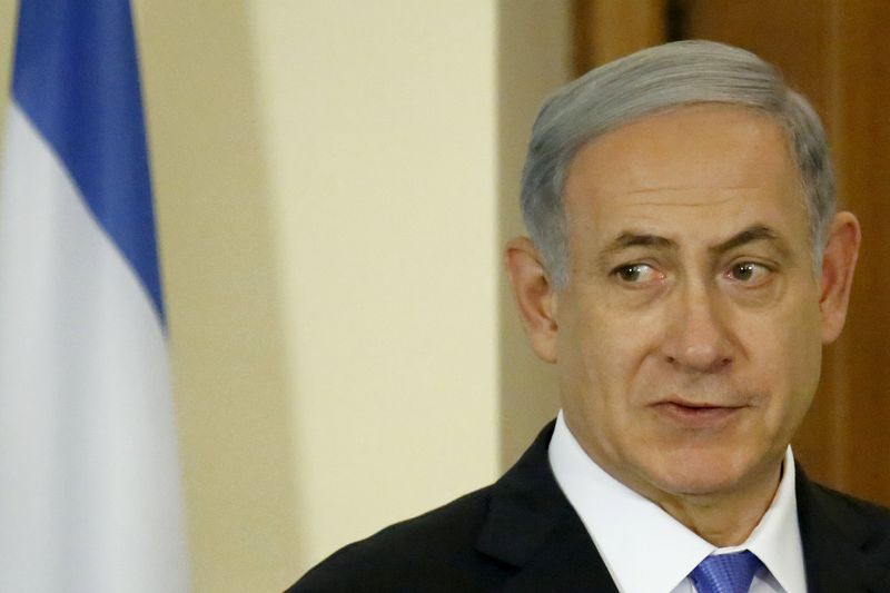 © Reuters. Primeiro-ministro de Israel, Benjamin Netanyahu, concede entrevista coletiva no Chipre