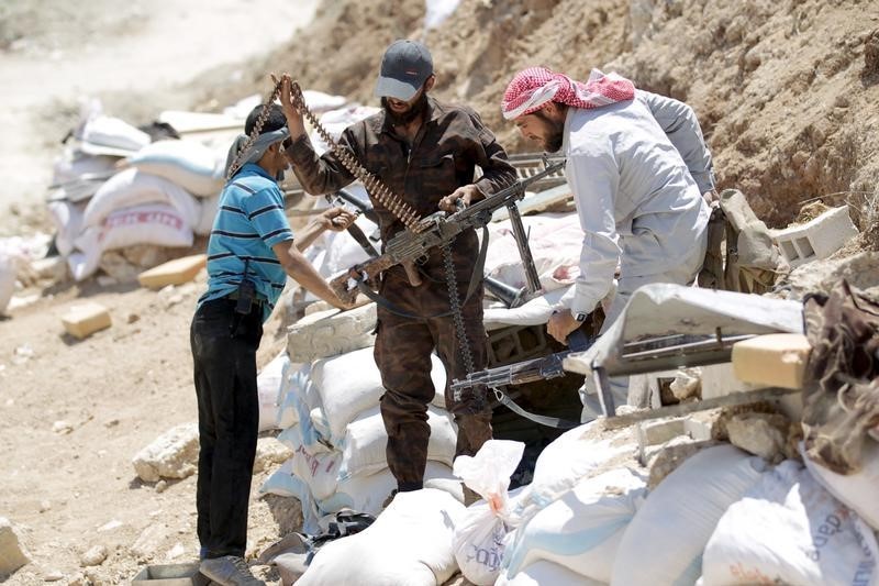 © Reuters. حركة إسلامية سورية مسلحة تتفاوض مع إيران حول الزبداني