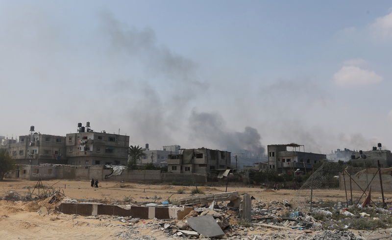 © Reuters. مقتل أربعة وإصابة 30 في انفجار بغزة والسبب مجهول 