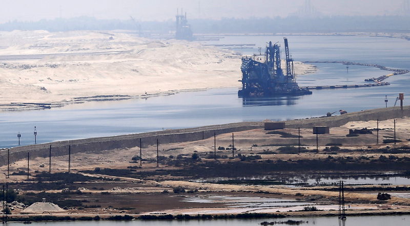 © Reuters. Vista geral do Canal de Suez