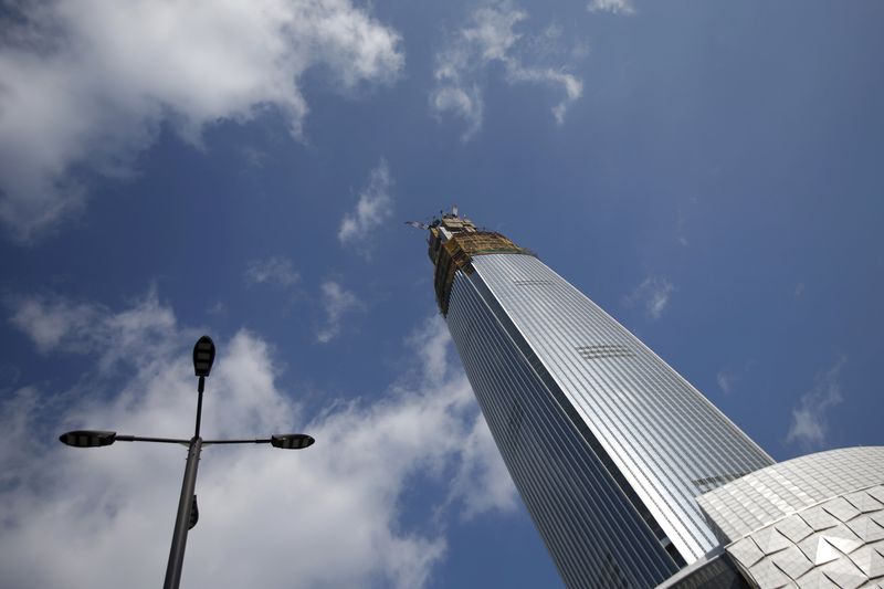 © Reuters. File photo of Lotte World Tower, which is currently under construction, in Seoul