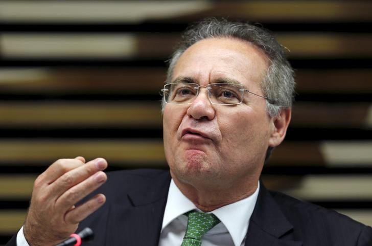 © Reuters. Presidente do Senado, senador Renan Calheiros (PMDB-AL), em São Paulo