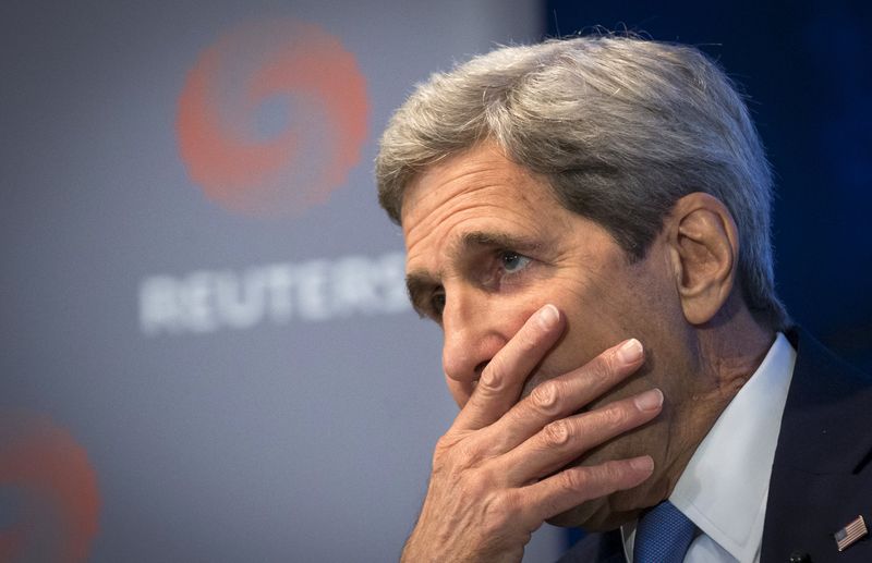 © Reuters. Secretário de Estado norte-americano, John Kerry, durante evento Reuters Newsmaker