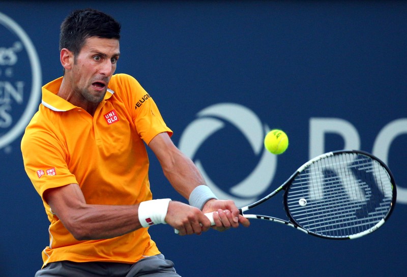 © Reuters. Tennis: Rogers Cup - Djokovic vs Bellucci