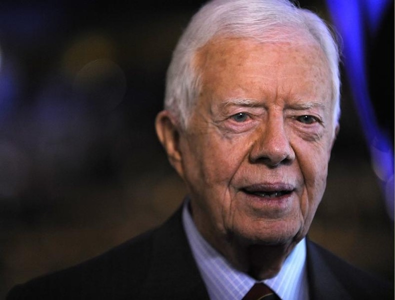 © Reuters. Ex-presidente dos EUA Jimmy Carter em Convenção Nacional Democrata em Denver