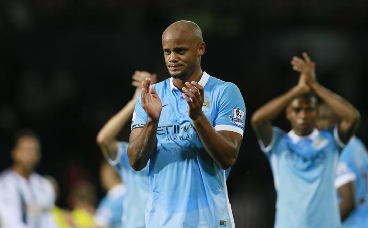 © Reuters. Vincent Kompant em jogo do Manchester City 