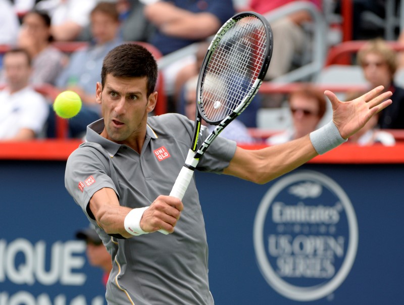 © Reuters. Tennis: Rogers Cup - Djokovic vs Sock