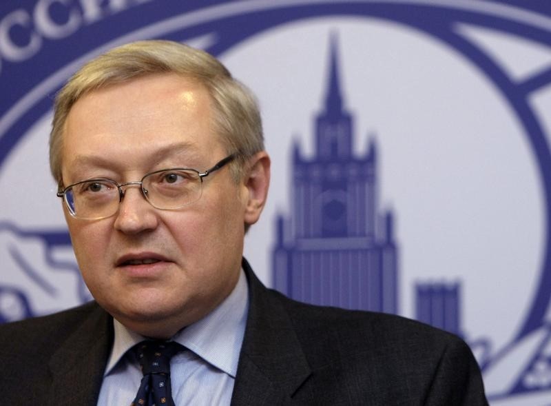 © Reuters. Vice-chanceler russo, Sergei Ryabkov, durante evento em Moscou