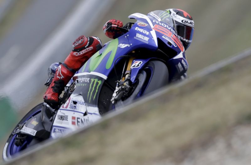 © Reuters. Jorge Lorenzo, "pole" en el Gran Premio de República checa