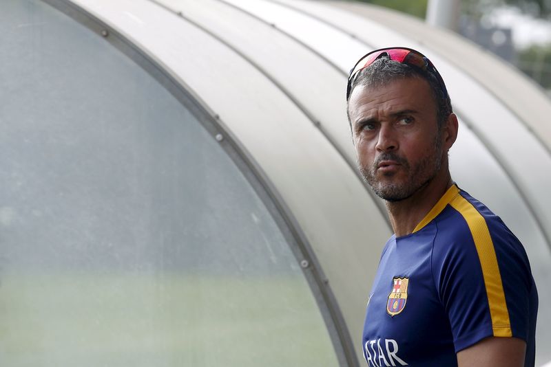 © Reuters. Luis Enrique, impaciente por que se resuelva la situación de Pedro