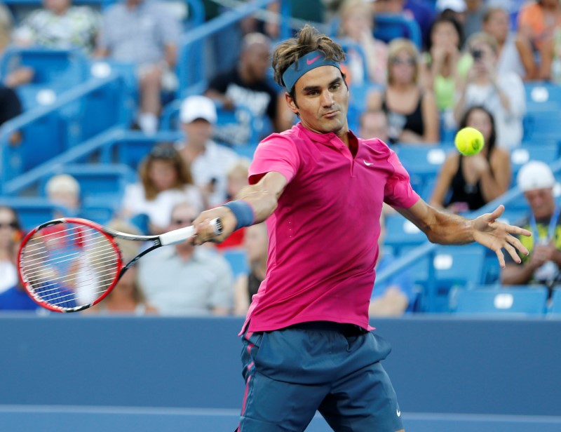 © Reuters. Tennis: Western and Southern Open - Bautista Agut vs Federer