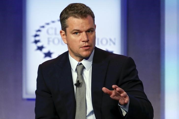 © Reuters. Ator Matt Damon em NY