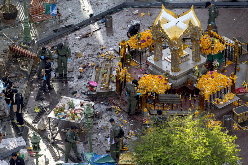 © Reuters. المجلس العسكري: تفجير بانكوك لم ينفذه ارهابيون دوليون على الارجح