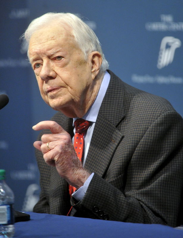 © Reuters. Ex-presidente dos EUA Jimmy Carter concede entrevista em Atlanta