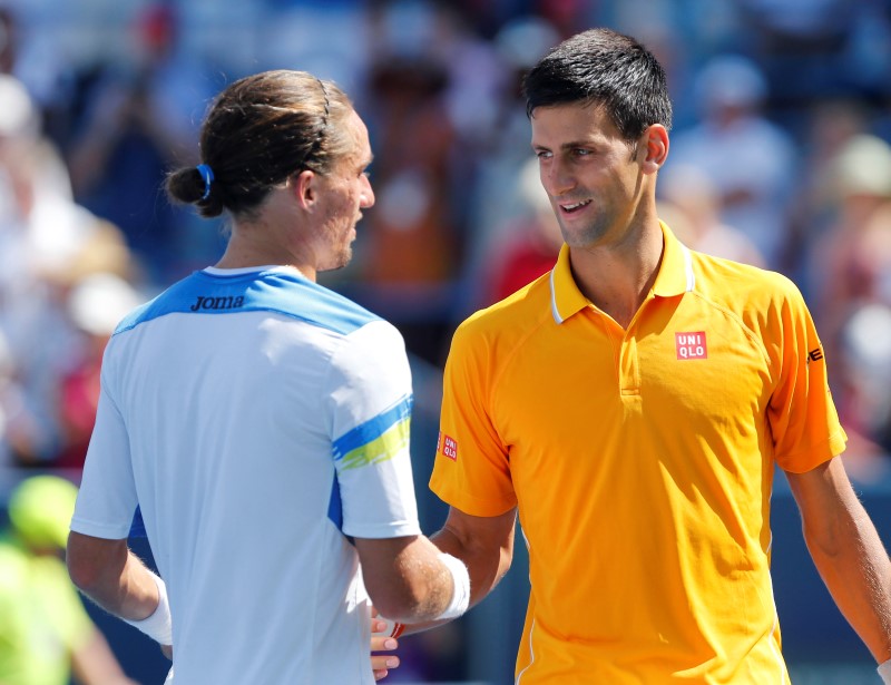 © Reuters. Tennis: Western and Southern Open - Djokovic vs Dolgopolov