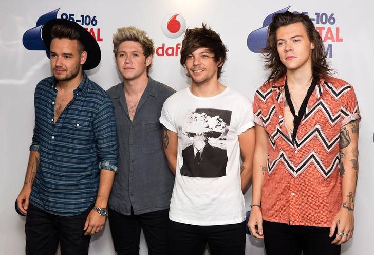 © Reuters. Integrantes do One Direction durante evento em Londres