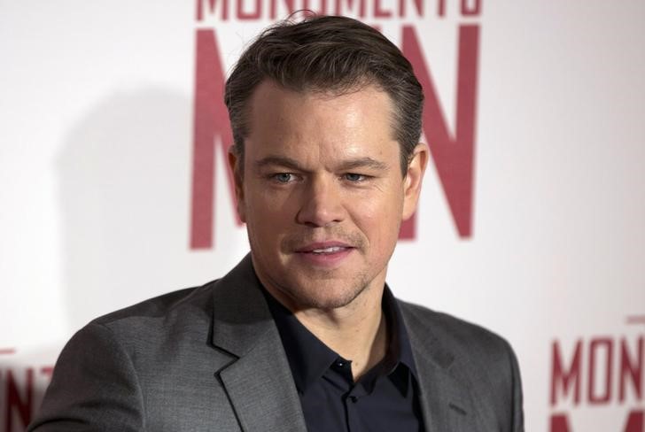 © Reuters. Ator Matt Damon chega a um evento em Londres