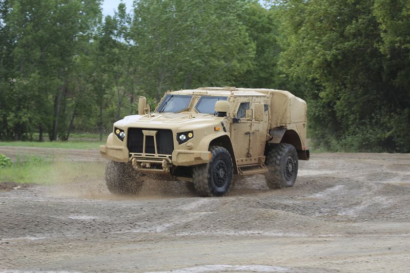 © Reuters. Oshkosh JLTV military vehicle is shown in Oshkosh, Wisconsin