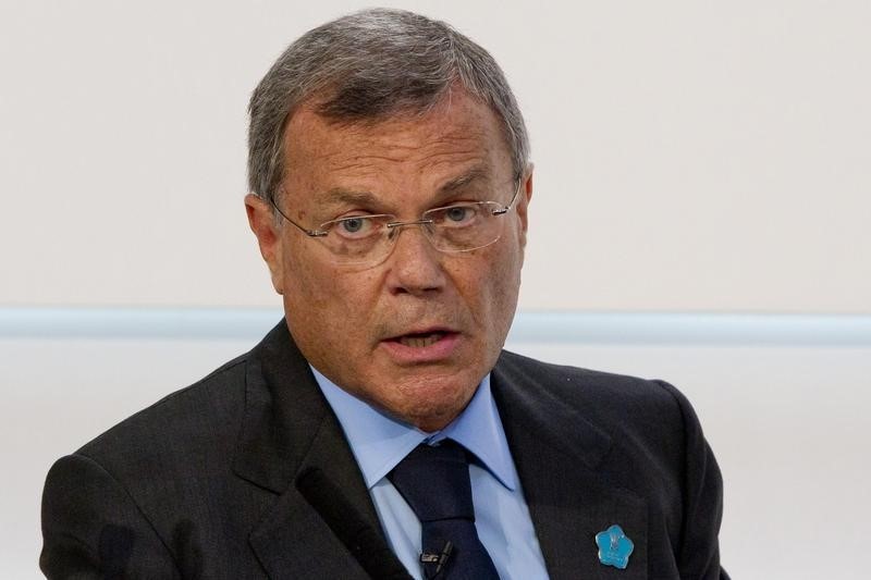 © Reuters. WPP Group Chief Executive Officer Martin Sorrell speaks at the Global Investment Conference 2012 in London