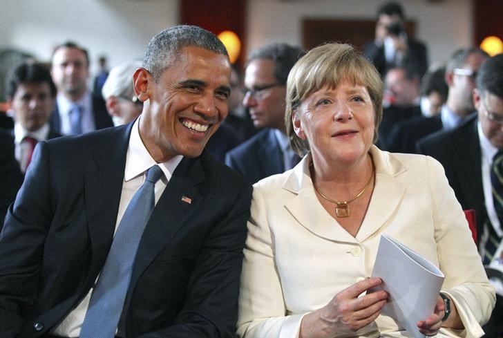 © Reuters. Obama e Merkel