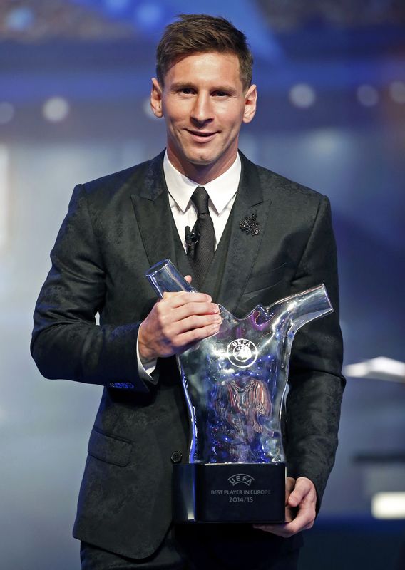 © Reuters. Messi gana el premio al Mejor Jugador del Año en Europa