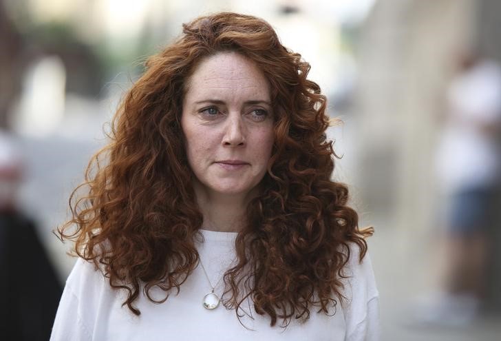 © Reuters. Former News International chief executive Rebekah Brooks arrives at the Old Bailey courthouse in London