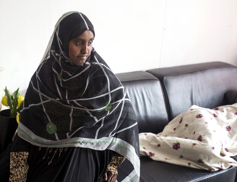 © Reuters. Somali asylum seeker Rahima is pictured during an interview in Amsterdam, the Netherlands 