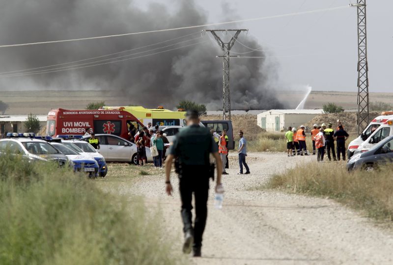 © Reuters. Cinco muertos y 6 heridos en una explosión en una pirotécnica en Aragón