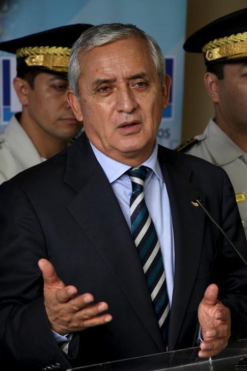 © Reuters. رئيس جواتيمالا يقول إنه لن يستقيل بشأن اتهامات فساد