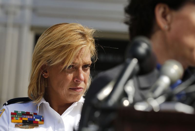 © Reuters. File photo of Metropolitan Police Chief Lanier at news conference in Washington