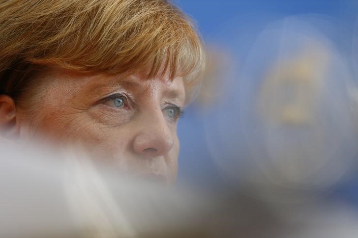 © Reuters. Chanceler alemã, Angela Merkel, durante evento em Berlim