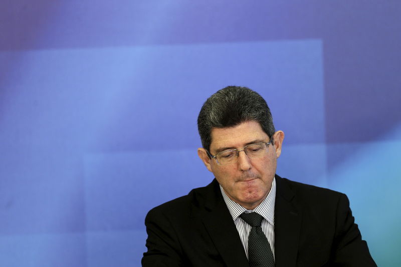 © Reuters. Ministro Joaquim Levy no Palácio do Planalto, em Brasília