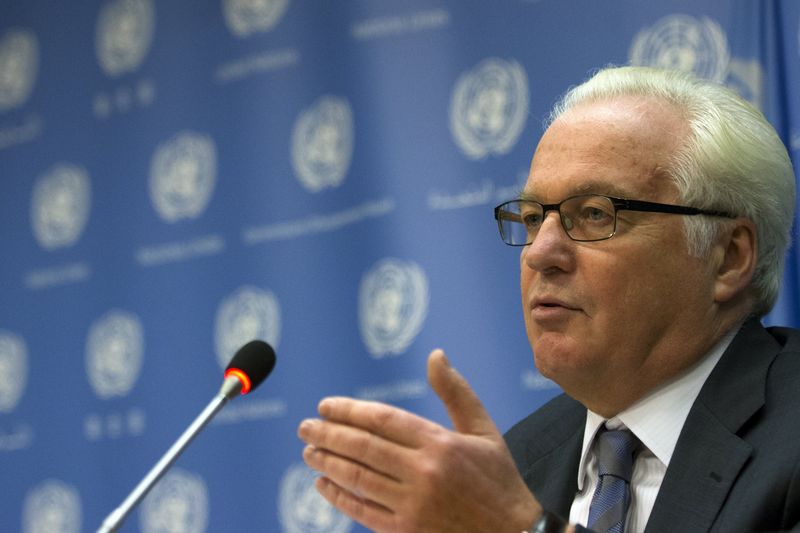 © Reuters. دبلوماسيون:روسيا تؤخر تحقيقا للامم المتحدة في هجمات بالغاز السام في سوريا