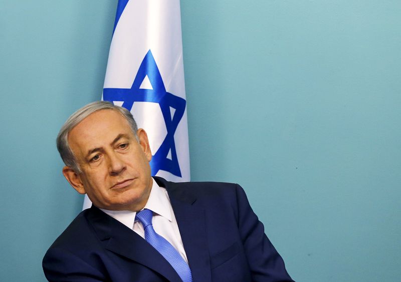 © Reuters. Primeiro-ministro de Israel, Benjamin Netanyahu, durante entrevista coletiva