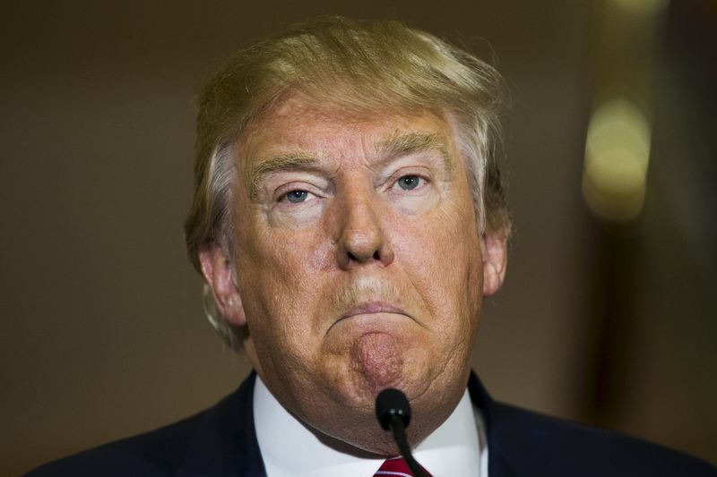 © Reuters. Pré-candidato republicano à Presidência dos EUA, Donald Trump, fala em Nova York